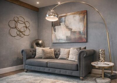 Salle d’attente clinique haut de gamme revisitée en 2026 avec mobilier élégant et éclairage design