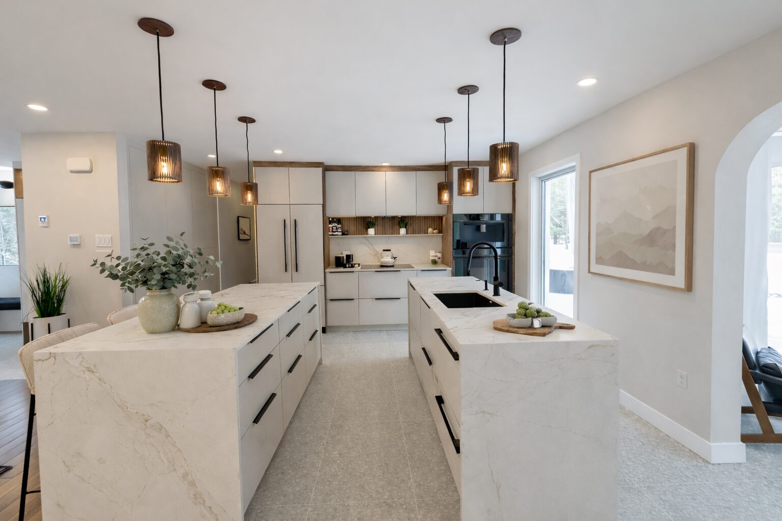 Salle de bain accent bois